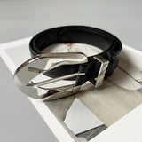 Personality Retro Metal Buckle Women's Belt