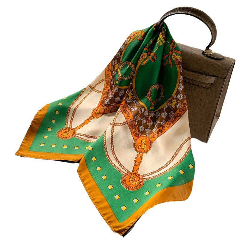 European And American Chain Scarf Printing