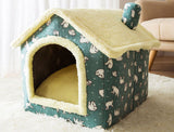 Foldable Winter Pet Bed Cave – Warm Dog/Cat Kennel Sofa