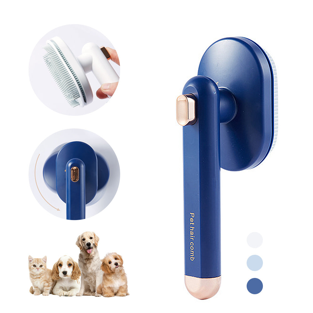 Self-Cleaning Pet Comb – Hair Removal Brush for Cats & Dogs