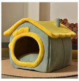 Foldable Winter Pet Bed Cave – Warm Dog/Cat Kennel Sofa