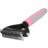 Double-Sided Pet Grooming Brush – Deshedding & Dematting Tool for Dogs and Cats