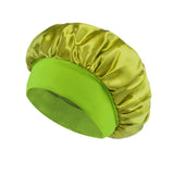 Classic Solid Color Fashion Satin Wide Brim Nightcap