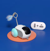 Remote Control Interactive Cat Toy Car – USB Charging, Self-Moving Chase Toy for Cats