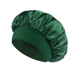 Classic Solid Color Fashion Satin Wide Brim Nightcap