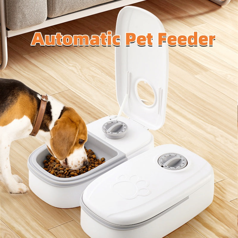 Smart Food Dispenser Automatic Pet Feeder – Timer & Stainless Steel Bowl for Cats & Dogs