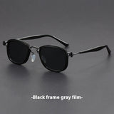 Plastic Metal Retro Square Frame Sunglasses