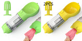 3-in-1 Portable Dog Water Bottle – Feeder, Bowl & Waste Bag Storage