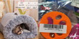 Portable Warm Pet Nest – Winter Dog & Cat Bed with Long Fur & Moisture-Proof Design