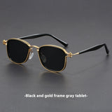 Plastic Metal Retro Square Frame Sunglasses