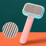 Pet Hair & Massage Comb – Stainless Steel Grooming Brush for Cats & Dogs