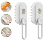 3-in-1 Electric Pet Brush – Steam Spray Comb for Cats & Dogs, Massage & Hair Removal
