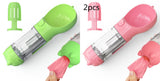 3-in-1 Portable Dog Water Bottle – Feeder, Bowl & Waste Bag Storage